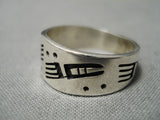 Superior Vintage Hopi Native American Sterling Silver Ring Old-Nativo Arts