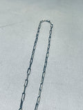Jake Francosa San Felipe Royston Turquoise Sterling Silver Necklace-Nativo Arts