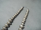 Hand Tooled Vintage Navajo Sterling Silver Necklace Native American Old-Nativo Arts