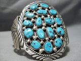 Marvelous Vintage Native American Navajo Turquoise Sterling Silver Bracelet-Nativo Arts