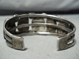 One Of The Best Vintage Museum Morenci Turquoise Native American Navajo Sterling Silver Bracelet-Nativo Arts