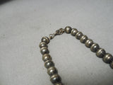 Intricate!! Vintage Native American Navajo Kachina Sterling Silver Squash Blossom Necklace Old-Nativo Arts