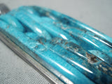 Native American Important Carlos Eagle Vintage Ottawa Turquoise Sterling Silver Pendant-Nativo Arts