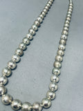 Dazzling Vintage Native American Navajo Sterling Silver Necklace-Nativo Arts