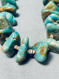 332 Grams Vintage Native American Navajo Royston Turquoise & Heishi Necklace-Nativo Arts