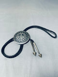Extremely Important Vintage Native American Hopi Phillip Sekaquaptewa Sterling Silver Bolo Tie-Nativo Arts