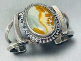 One Of The Most Unique Vintage Native American Navajo Earthtone Agate Sterling Silver Bracelet-Nativo Arts
