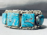 Very Important Vintage Native American Navajo Ben Begaye Sterling Silver Turquoise Bracelet-Nativo Arts