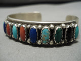 Incredible Vintage Native American Navajo Turquoise Sterling Silver Bracelet-Nativo Arts