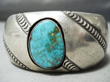 Rare Oblique Segmented Vintage Native American Navajo Turquoise Sterling Silver Bracelet-Nativo Arts