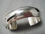 Authentic Vintage Native American Navajo Kirk Smith Sterling Silver Bracelet Old-Nativo Arts