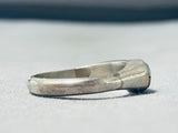 Detailed Native American Navajo Turquoise Sterling Silver Sunface Ring-Nativo Arts