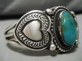 Important Native American Navajo Leon Martinez Royston Turquoise Sterling Silver Bracelet-Nativo Arts