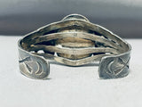 Very Early Rare Vintage Native American Navajo Sterling Silver Pearl Bracelet Cuff-Nativo Arts