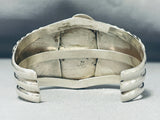 Native American Amazing Vintage Santo Domingo Turquoise Sterling Silver Bracelet Signed-Nativo Arts