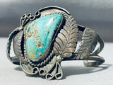 Brilliant Vintage Native American Navajo Royston Turquoise Sterling Silver Bracelet-Nativo Arts