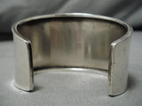 Important Vintage Native American Navajo Sotryteller Sterling Silver Bracelet Old-Nativo Arts