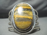 Huge Bumble Bee Stone Navajo Sterling Silver Native American Bracelet-Nativo Arts