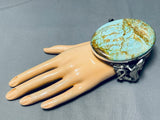 Native American 265 Gram Monster Turquoise Sterling Silver Lizard Bracelet-Nativo Arts