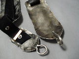 Best Vintage Choctaw Native American Sterling Silver Concho Belt Old- Heavy!-Nativo Arts