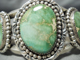 High Grade Museum Vintage Native American Navajo Damale Turquoise Sterling Silver Bracelet-Nativo Arts