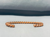 Wonderful Native American Navajo Copper Twist Bracelet-Nativo Arts
