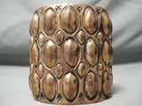Incredible Navajo Super-wide Copper Bracelet Native American-Nativo Arts