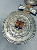 Early 1900's Vintage Native American Navajo Hand Hammered Sterling Silver Concho Belt Old-Nativo Arts