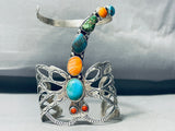 The Best Ever Native American Navajo Dragonfly Turquoise Sterling Silver Bracelet-Nativo Arts