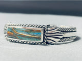 Stunning Vintage Southwestern Rainbow Stone Sterling Silver Bracelet-Nativo Arts