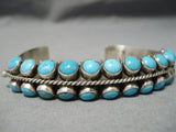 Most Unique Vintage Native American Navajo Ben Begaye Turquoise Sterling Silver Bracelet-Nativo Arts