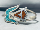 Outstanding Vintage Native American Navajo Turquoise Sterling Silver Bracelet-Nativo Arts