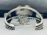 One Of The Best Vintage Native American Navajo Serpantine Sterling Silver Bracelet-Nativo Arts