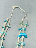 Native American One Of The Best Vintage Early Santo Domingo Turquoise Necklace-Nativo Arts