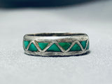 Beautiful Vintage Native American Navajo Royston Turquoise Sterling Silver Ring-Nativo Arts