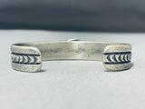 Gary Custer Vintage Native American Navajo Blue Green Turquoise Sterling Silver Bracelet-Nativo Arts