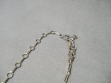 Opulent Vintage Native American Navajo Yazzie Turquoise Sterling Silver Necklace Old-Nativo Arts