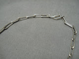 Important Godber Turquoise Vintage Native American Navajo Sterling Silver Necklace-Nativo Arts