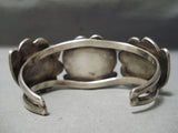 Superlative Vintage Native American Navajo Blue Diamond Turquoise Sterling Silver Bracelet Old-Nativo Arts