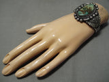 Best Vintage Native American Navajo Leo Martinez Royston Turquoise Sterling Silver Bracelet-Nativo Arts