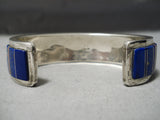Important Donny Douglas Vintage Native American Navajo Turquoise Sterling Silver Lapis Bracelet-Nativo Arts