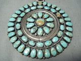 One Of Biggest Best Vintage Native American Navajo Royston Turquoise Sterling Silver Necklace-Nativo Arts