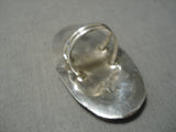 Chunks Of Coral Huge Native American Navajo Sterling Silver Ring-Nativo Arts