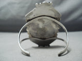 Skyscraping Vintage Native American Navajo Royston Turquoise Sterling Silver Bracelet Old-Nativo Arts