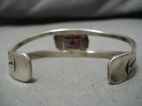 Exceptional Vintage Native American Zuni Native Blue Gem Turquoise Sterling Silver Bracelet-Nativo Arts