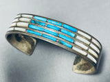 Native American Extremely Intricate Vintage Navajo Turquoise Pearl Sterling Silver Bracelet-Nativo Arts