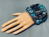 Best Authentic Bear Vintage Native American Navajo Turquoise Sterling Silver Watch Bracelet-Nativo Arts