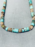 One Of The Most Unique Vintage Santo Domingo Turquoise Heishi Necklace-Nativo Arts