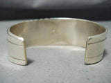 Tremendous Navajo Native American Inlay Synthetic Opal Sterling Silver Bracelet-Nativo Arts