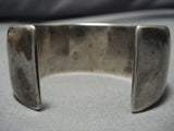 Marvelous Vintage Navajo Sterling Silver Native American Bracelet Cuff Old-Nativo Arts